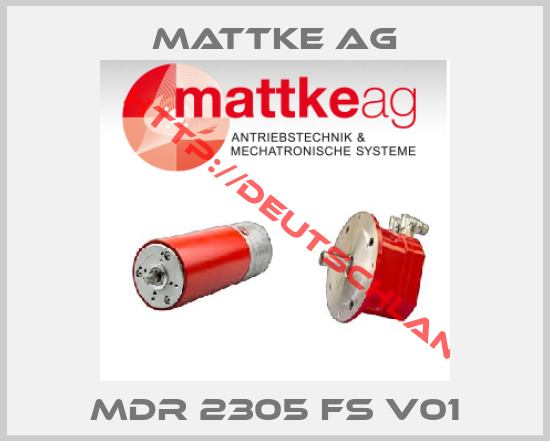 Mattke Ag-MDR 2305 FS V01