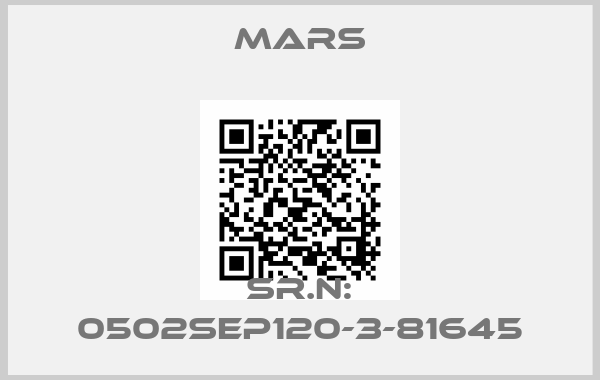 Mars-Sr.N: 0502sep120-3-81645