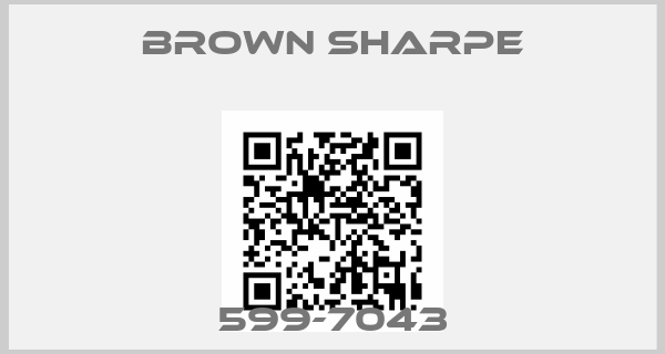 Brown Sharpe-599-7043