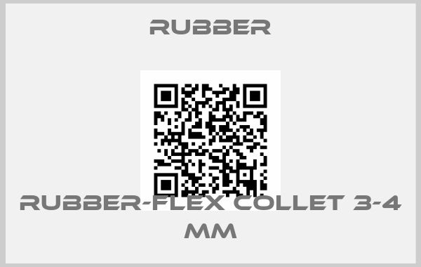 Rubber-Rubber-Flex Collet 3-4 mm