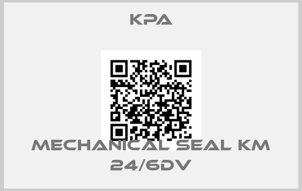 KPA-MECHANICAL SEAL KM 24/6DV