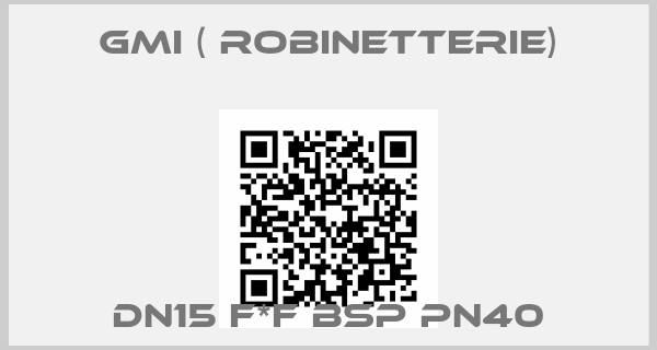 GMI ( robinetterie)-DN15 F*F BSP PN40