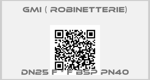 GMI ( robinetterie)-DN25 F * F BSP PN40