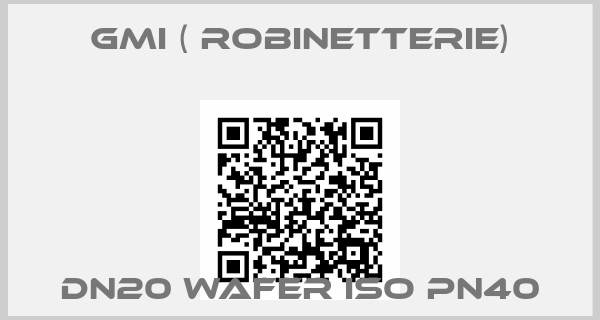 GMI ( robinetterie)-DN20 Wafer ISO PN40