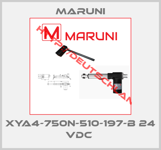 MARUNI-XYA4-750N-510-197-B 24 VDC 