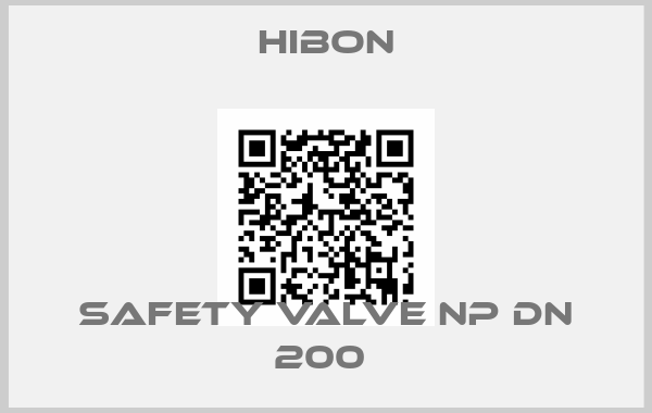 Hibon-SAFETY VALVE NP DN 200 