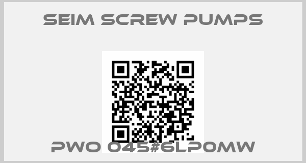 SEIM SCREW PUMPS-PWO 045#6LP0MW