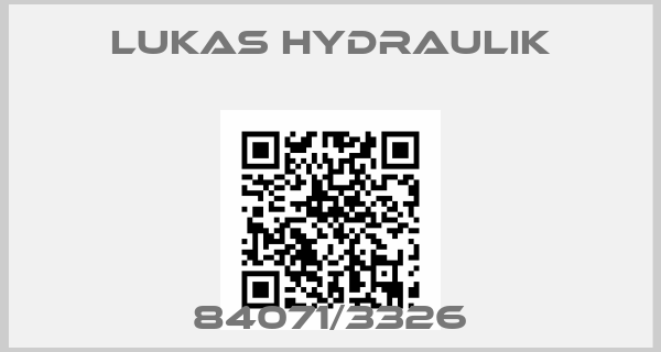 LUKAS HYDRAULIK-84071/3326