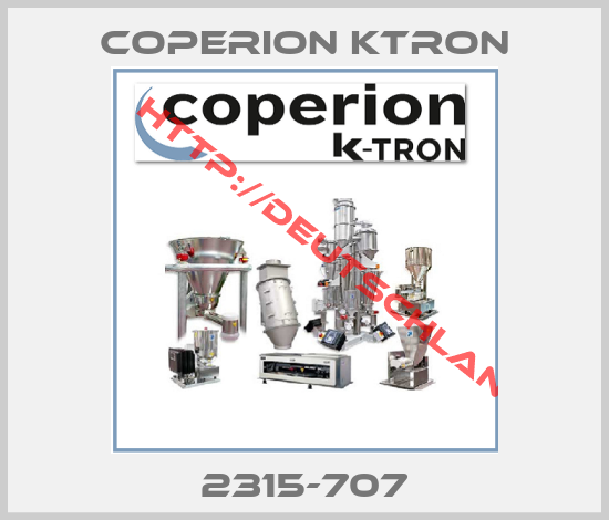 Coperion Ktron-2315-707