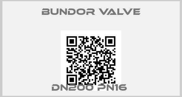 Bundor Valve-DN200 PN16 
