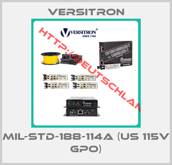 Versitron-MIL-STD-188-114A (US 115V GPO)