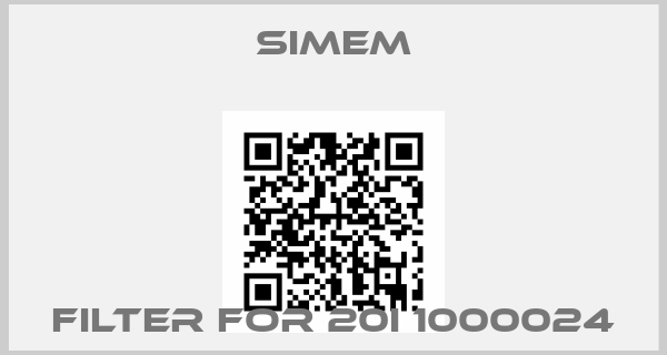 Simem-Filter for 20I 1000024