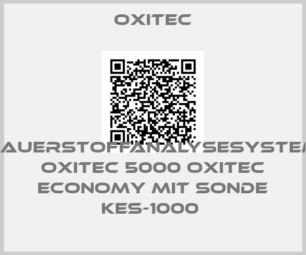 Oxitec-SAUERSTOFFANALYSESYSTEM OXITEC 5000 OXITEC ECONOMY MIT SONDE KES-1000 