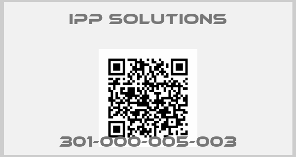 IPP SOLUTIONS-301-000-005-003