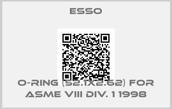 Esso-O-ring (52.1x2.62) for ASME VIII DIV. 1 1998