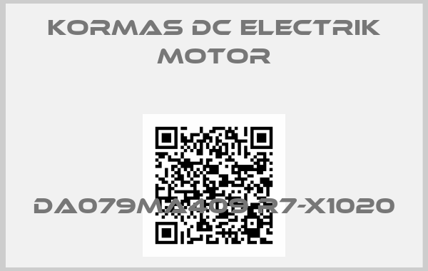 KORMAS DC ELECTRIK MOTOR-DA079MA409 R7-X1020