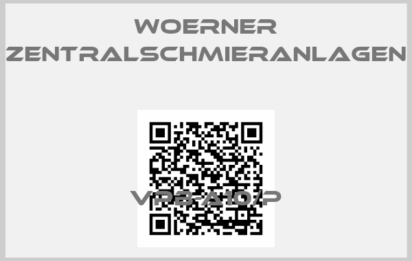 WOERNER Zentralschmieranlagen-VPB-A10/P