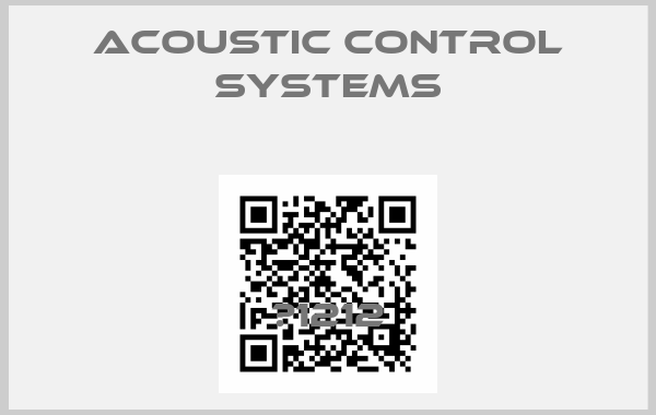 Acoustic Control Systems-А1212