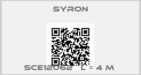Syron-SCE12062   L = 4 M 