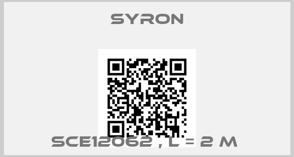 Syron-SCE12062 , L = 2 M 