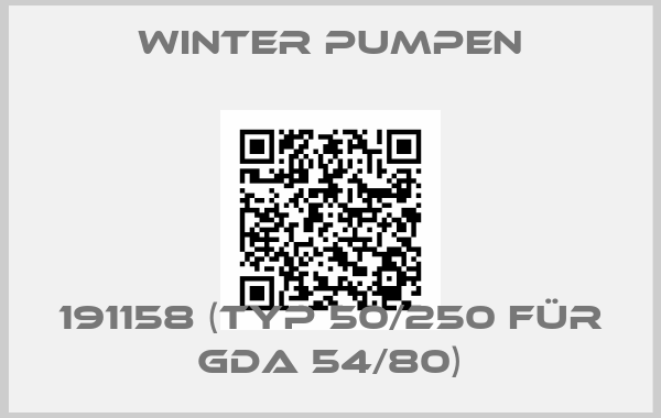 Winter Pumpen-191158 (Typ 50/250 für GDA 54/80)