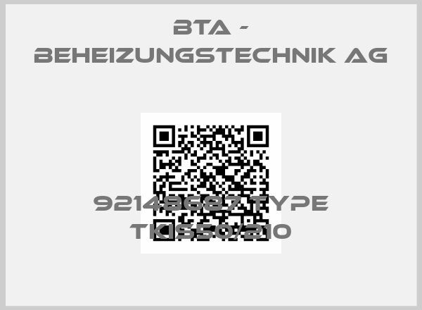 BTA - Beheizungstechnik AG-92148687 Type TKis50/210