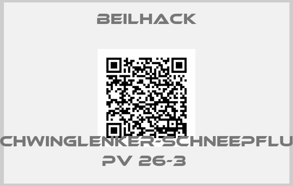 Beilhack-SCHWINGLENKER-SCHNEEPFLUG PV 26-3 
