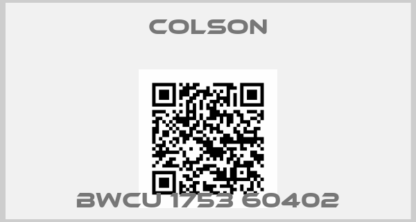 Colson-BWCU 1753 60402