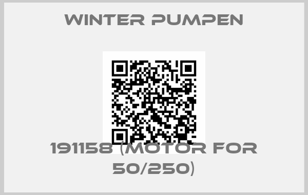 Winter Pumpen-191158 (Motor for 50/250)