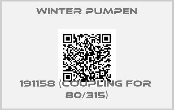 Winter Pumpen-191158 (coupling for  80/315)