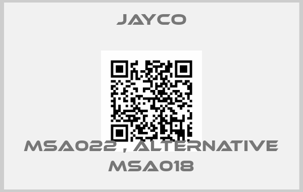 Jayco-MSA022 , alternative MSA018