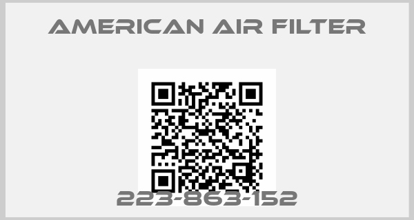 AMERICAN AIR FILTER-223-863-152