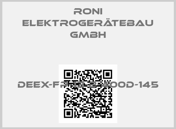 RONI Elektrogerätebau GmbH-DEEx-FP-13-2-400D-145