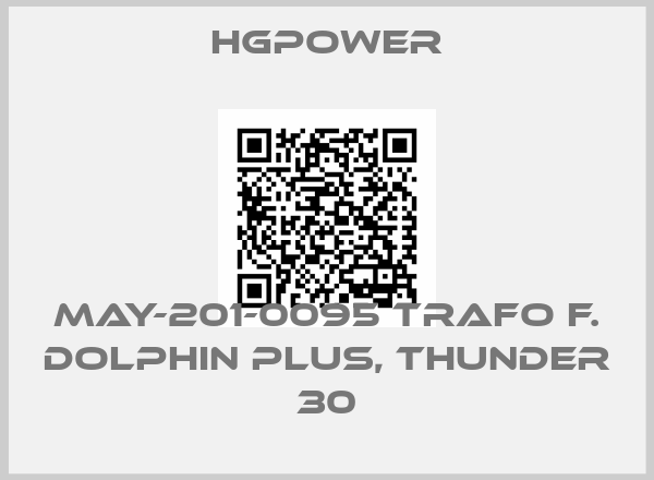 HGPOWER-MAY-201-0095 TRAFO F. DOLPHIN PLUS, THUNDER 30