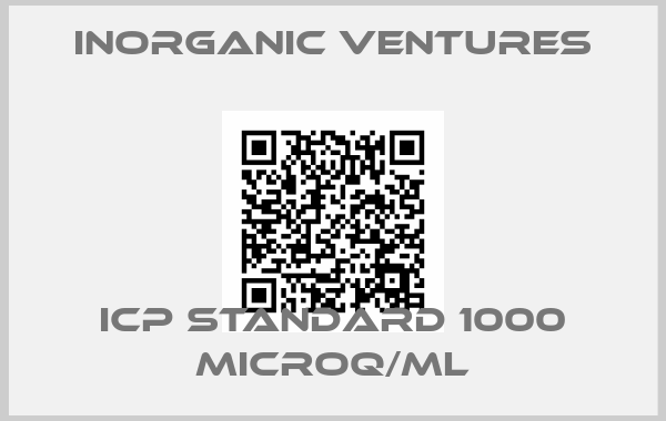 Inorganic Ventures-ICP standard 1000 microq/ml