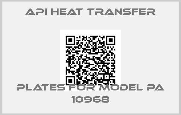 API HEAT TRANSFER-PLATES FOR MODEL PA 10968