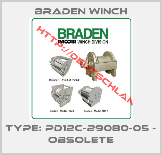 Braden Winch-Type: PD12C-29080-05 - obsolete