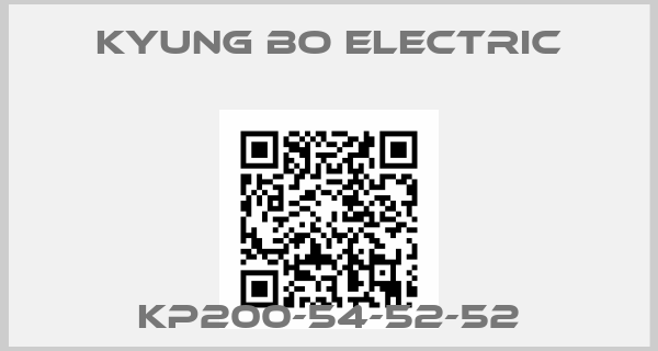 KYUNG BO ELECTRIC-KP200-54-52-52