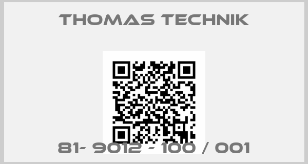 Thomas Technik-81- 9012 - 100 / 001
