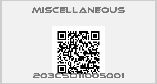 MISCELLANEOUS-203CSO11005001