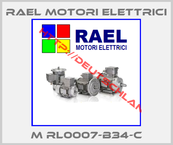 RAEL MOTORI ELETTRICI-M RL0007-B34-C