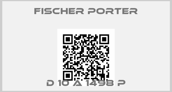 FISCHER & PORTER-D 10 A 1498 P