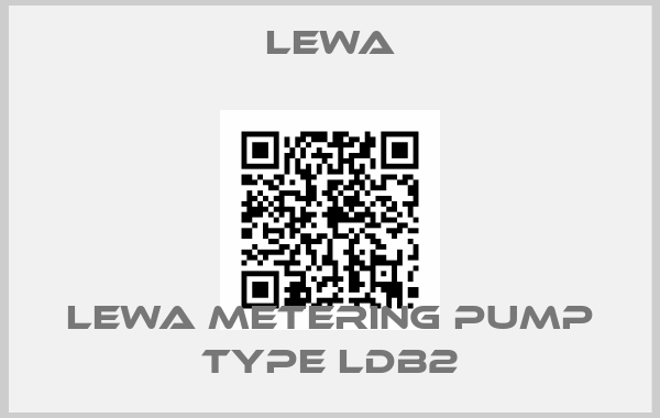LEWA-LEWA metering pump type LDB2