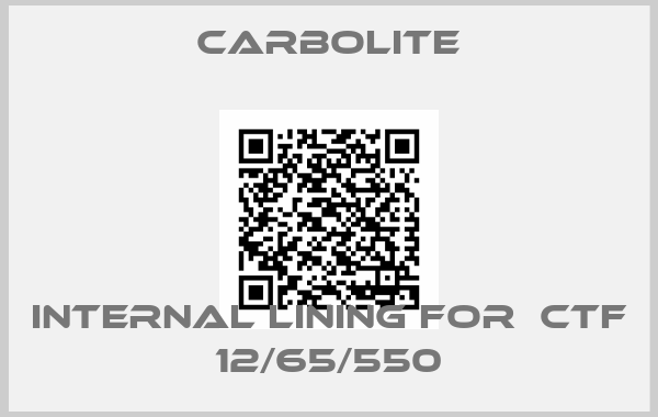 Carbolite-Internal lining for  CTF 12/65/550