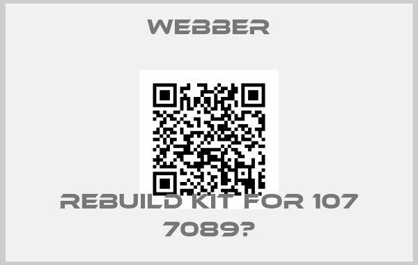 Webber-Rebuild kit for 107 7089	