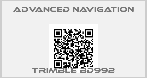 Advanced Navigation-Trimble BD992