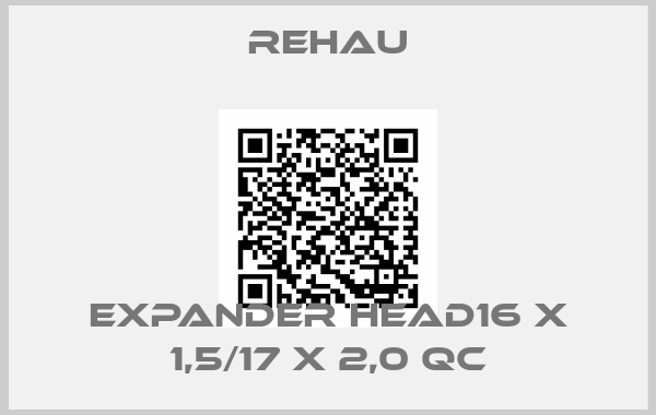 Rehau-Expander head16 x 1,5/17 x 2,0 QC