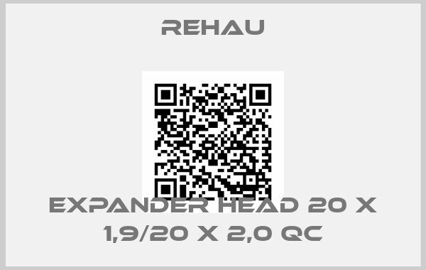 Rehau-Expander head 20 x 1,9/20 x 2,0 QC
