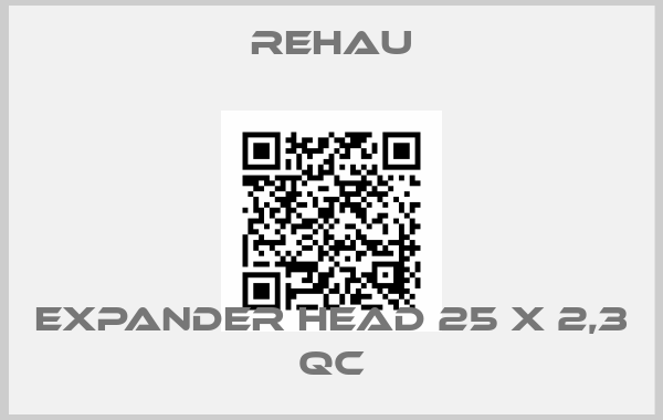 Rehau-Expander head 25 x 2,3 QC