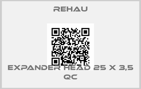 Rehau-Expander head 25 x 3,5 QC